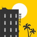 Hotel flat illustration