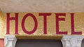 Hotel Gold Sign