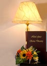 Hotel Guest Service Directory and Lamp