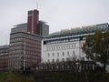 Panorama of the city of Hamburg. Hotel Hafen Hamburg