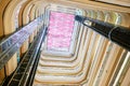 Hotel hall lobby ceiling led lighting Royalty Free Stock Photo