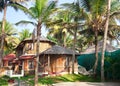 Hotel with hammocks Royalty Free Stock Photo