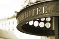 Hotel header Royalty Free Stock Photo