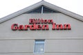 Hilton Garden Inn sign on motel Royalty Free Stock Photo