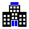 Hotel Icon in Dualtone Style