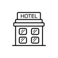 Hotel icon vector illustration photo