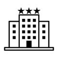 Hotel icon vector Royalty Free Stock Photo