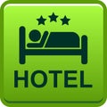 Hotel booking icon web button