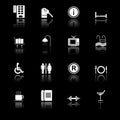 Hotel icons - black series