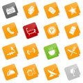 Hotel icons I - sticky series Royalty Free Stock Photo