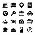 Hotel Icons Set Royalty Free Stock Photo