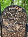 A hotel for insects in a park Royalty Free Stock Photo