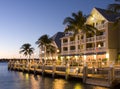 Hotel in Key West at sunset