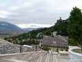 Hotel Kodra, Gjirokaster and Gjirokaster Castle, Albania.