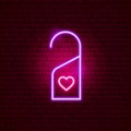 Hotel Label Love Neon Sign