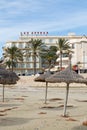 Hotel Las Arenas and winter beach