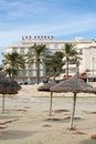 Hotel Las Arenas and winter beach