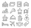 Hotel Line Icons