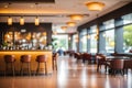 Hotel Lobby Bar And Restaurant Interior For Background