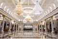 Hotel lobby empty hall hotel foyer crystal lighting Royalty Free Stock Photo