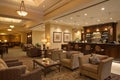 Hotel lounge interior in the evening Royalty Free Stock Photo