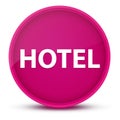 Hotel luxurious glossy pink round button abstract Royalty Free Stock Photo