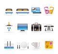 Hotel and motel icons