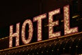 Hotel neon lights