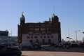 Hotel New York at former terminal building of the Holland Amerika Lijn on the wilhelmina harbor in the port of Rotterdam