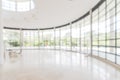 Hotel or office building lobby blur background interior view toward reception hall, modern luxury white room space with blurry Royalty Free Stock Photo