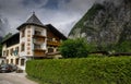 Hotel or pansion at Hallstatt village. Upper Austria