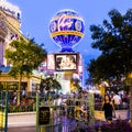 Hotel Paris Vegas with the Eiffel tower and gambling place on t