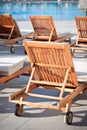 Hotel Poolside Chairs Royalty Free Stock Photo