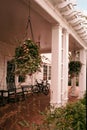 Hotel Porch Royalty Free Stock Photo