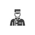 Hotel porter vector icon