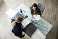 Hotel Reception Desk Protected By Medical Mask Royalty Free Stock Photo