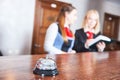Hotel reception frontdesk workers Royalty Free Stock Photo
