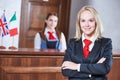 Hotel reception worker Royalty Free Stock Photo