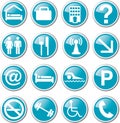 hotel related icon set