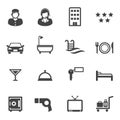 Hotel and resort service icons