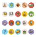 Hotel and Restaurant Vector Icons 3 Royalty Free Stock Photo