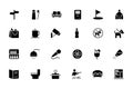 Hotel and Restaurant Vector Icons 7 Royalty Free Stock Photo