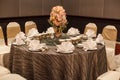 Hotel restaurant venue, food catering service buffet or cocktail banquet for wedding ceremonies, seminars, meetings, conferences, Royalty Free Stock Photo