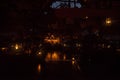 The hotel on the River Kwai by night
