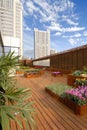 Hotel roof-garden