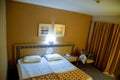 Hotel room interior, Pam Hotel in Turkey, near Pamukkale Royalty Free Stock Photo