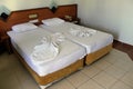 The hotel room in Kleopatra Beach Hotel Alanya, Turkey Royalty Free Stock Photo
