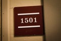 Hotel Room Number Royalty Free Stock Photo