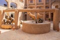 Hotel in the Sahara desert, Tunisia Royalty Free Stock Photo