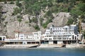 hotel by the sea houses hotels and motels near coast of black in ukraine photo was taken boat into during boat ride Royalty Free Stock Photo